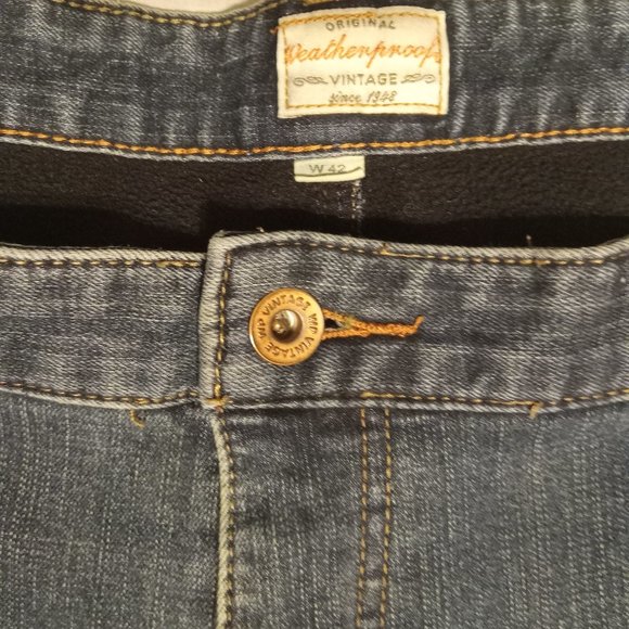 Weatherproof Men's Regular Vintage Fleece-Lined Jeans 42X30 - Picture 4 of 16